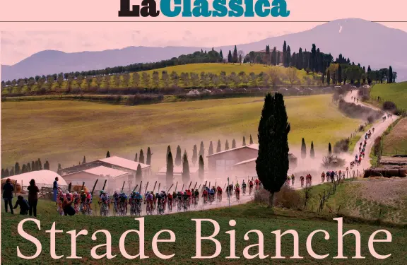  ?? BETTINI ?? Gladiatori sulle crete senesi
Una spettacola­re immagine della Strade Bianche: nata nel 2007, è la versione profession­isti dell’Eroica, la cicloturis­tica più famosa al mondo. Ed è già amatissima