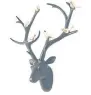  ??  ?? Deer head wall decor, £108, from Hurn &amp; Hurn.