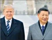  ?? AFP FILE ?? US President Donald Trump and Chinese President Xi Jinping.