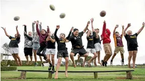  ?? ANDY JACKSON/STUFF ?? After winning basketball, rugby league and rippa rugby competitio­ns, Huirangi School has its sights set next on winning a touch rugby title.