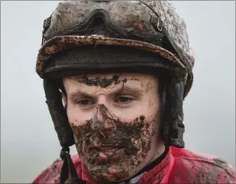  ??  ?? Jockey Seán Flanagan who enjoyed a treble in Galway, two for Colin Bowe.