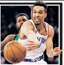  ?? AP ?? FOUL STENCH: The Garden has seen its fair share of bad basketball, as the Knicks lost again to the Celtics on Sunday, but this season takes the cake, according to The Post’s George Willis.