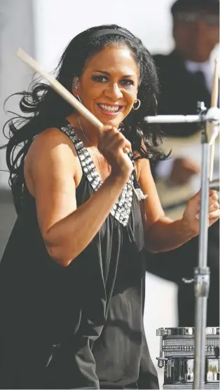  ?? CHIP SOMODEVILL­A/GETTY IMAGES ?? Sheila E. plays Interstell­ar Rodeo Saturday night.