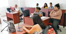  ?? LUIS FELIPE DE LA HOZ ?? Aspecto de la audiencia el día de ayer en el Palacio de Justicia de Soledad.