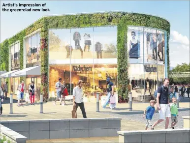  ??  ?? Artist’s impression of the green-clad new look