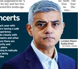  ?? VICTORIA JONES ?? London Mayor Sadiq Khan