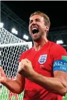  ??  ?? Harry Kane celebrates England’s win