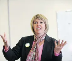  ?? JASON PAYNE ?? Green party mayoral hopeful Adriane Carr says Vision’s efforts to work toward a united left candidate were “far from collaborat­ive.”