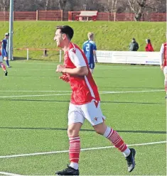  ?? Pic: Broxburn Athletic ?? Hat-trick hero Andy Mair celebrates