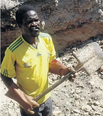  ?? /KABELO MOKOENA ?? Norman Dube, who grew up poor and without education, is set for a reconstruc­tive surgery to correct a cleft lip condition that he was born with.
