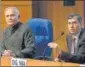  ?? ARVIND YADAV/HT ?? NIA DG Dinkar Gupta (right) and MEA secretary Sanjay Verma address the media on Thursday.