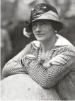  ??  ?? 1954 The original tweed icon, fashion designer and Chanel founder Coco Chanel.