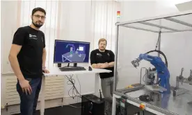  ?? ?? David Alatorre (left) and David Mason of Rivelin Robotics, which said it wanted to put wellbeing first. Photograph: Gary Calton/The Observer