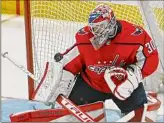  ?? Jonathan Newton / The Washington Post ?? Washington goaltender Ilya Samsonov makes a save against Florida on Saturday. He got the start after coming on in relief in Game 2.