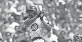  ?? JONATHAN DANIEL/GETTY IMAGES ?? Andre Dawson was the NL MVP in 1987 with the Chicago Cubs, the first member of a last-place team to earn that prize.