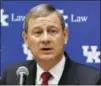  ?? TIMOTHY D. EASLEY — THE ASSOCIATED PRESS ?? Chief Justice John Roberts speaks in Lexington, Ky.