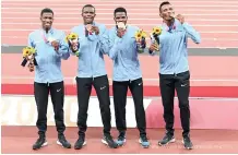  ?? ?? BRONZE BOYS: Botswana Relay Team at Tokyo 2020 - who came second in that famous race?