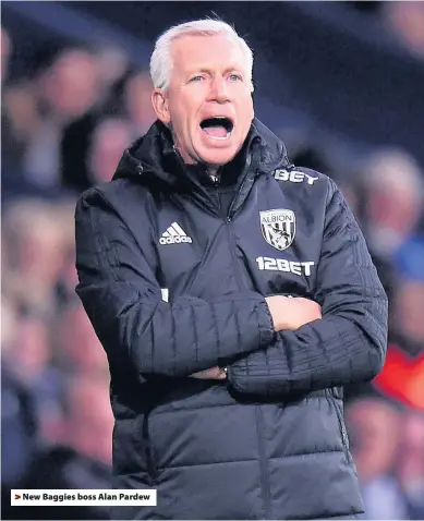  ??  ?? > New Baggies boss Alan Pardew