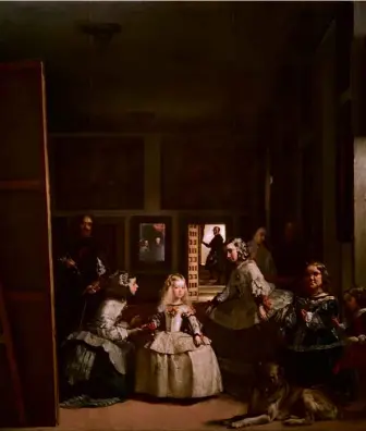  ??  ?? ABOVE: Las Meninas, or The Ladies-in-Waiting, by Velazquez. It’s strikingly playful compositio­n seems to hint at enigmas and hidden meanings that have kept art historians busy for centuries.