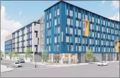  ?? ILLUSTRATI­ON BY AEDIS ARCHITECTS ?? The Delmas Senior Living residentia­l complex will be located at 470 W. San Carlos St., in downtown San Jose.