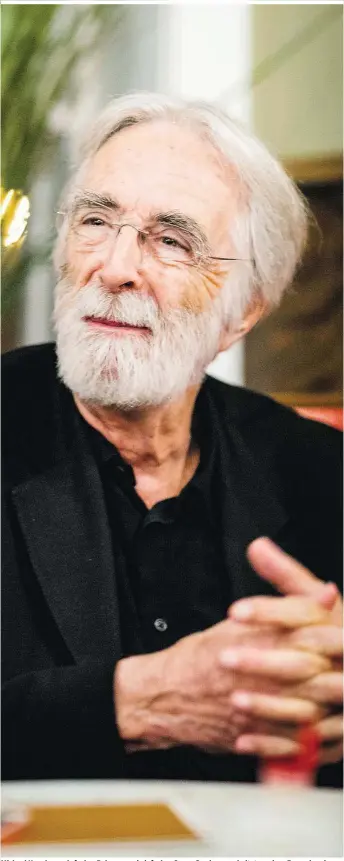  ??  ?? Michael Haneke, mehrfacher Palmen- und einfacher Oscar-Gewinner, arbeitet an einer Fernsehser­ie