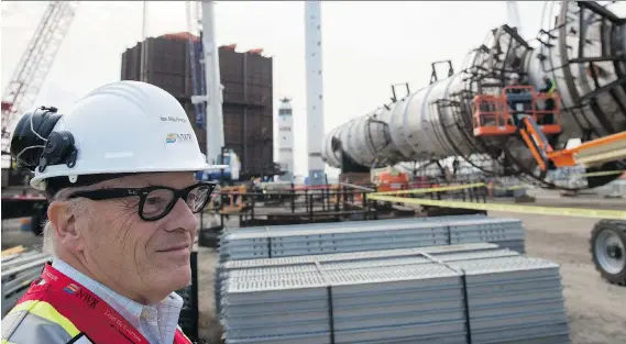  ?? SHAUGHN BUTTS ?? Ian MacGregor, president, chief executive and board chairman at North West Upgrading Inc., owns a 50 per cent stake in the new North West Refinery, which recently opened in Sturgeon County near Edmonton. The refinery currently produces 20,000 bpd of...