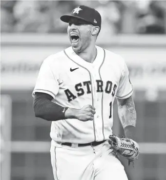  ?? TROY TAORMINA/USA TODAY SPORTS ?? Carlos Correa could command close to double the $160 million Houston has offered.