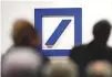  ??  ?? Deutsche Bank cutting staff in Chicago