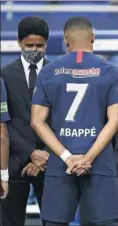  ??  ?? Al Khelaifi y Mbappé.