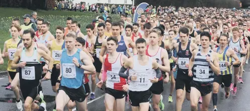  ?? ?? A scene from last year’s Chichester Priory 10k, which was one of the last big races held in Sussex before the pandemic forced such events to be cancelled
Picture: Derek Martin