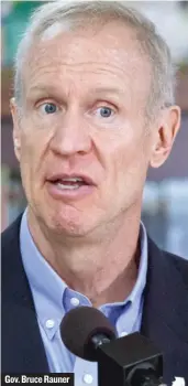  ??  ?? Gov. Bruce Rauner