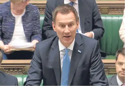  ?? Picture: PA. ?? Jeremy Hunt faced questions on how quickly the women affected will be contacted.