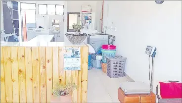 ?? Mhlengi Magongo) ?? The well-fitted and newly-establishe­d laundromat/ dry cleaner business in Nhlangano has been put on the market.(Pics