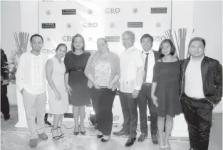  ??  ?? Officials of Teleperfor­mance Cebu led by Executive Vice President Trina StoneRanin at the 4th Cebu IT-BPM Recognitio­n Night last May 17 at the Social Hall of the Cebu Provincial Capitol.