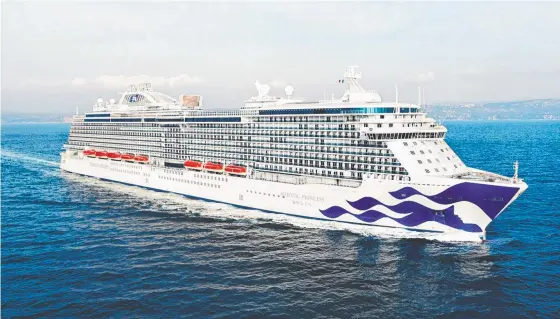  ?? Picture: Supplied ?? CRUISE CONTROL: Princess Cruises is suspending all cruises globally for two months.