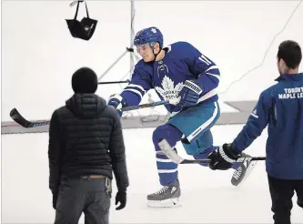  ?? ANDREW FRANCIS WALLACE TORONTO STAR ?? Zach Hyman during a photo shoot on opening of Toronto Maple Leafs training camp. “I think we’re set up real good here for, I don’t know, a five-, seven-year run,” head coach Mike Babcock said of the team.