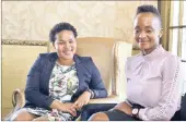  ?? PICTURE: NIAMH WALSH-VORSTER ?? OVERCOMING OBSTACLES: Futhi Maluleka (left) and Siyabonga Majozi discuss the difficulti­es of starting a Florida Road restaurant.