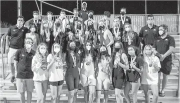  ?? Special to the Miami Herald ?? The Pine Crest girls’ swimming and diving team was moved to 1A due to a new enrollment assessment, and will now compete against Jacksonvil­le Bolles, which has won 30 consecutiv­e state titles.
