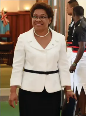  ?? Photo: Vilimoni Vaganalau ?? Minister for Women, Children and Poverty Alleviatio­n Mereseini Vuniwaqa.