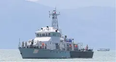  ??  ?? ABOVE A Chinese-built patrol boat is seen at Cambodia’s Ream Naval Base.
The Phnom Penh government has denied reports of a secret pact that allows China to use the base for 30 years.