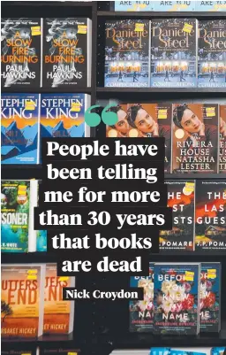  ?? ?? QBD Books chief executive Nick Croydon says the death of