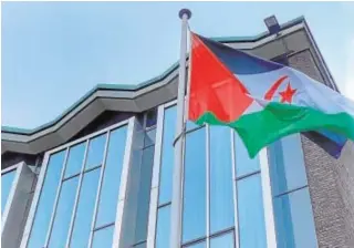  ?? ABC ?? La bandera del Frente Polisario ondea en el parlamento de Bremen
