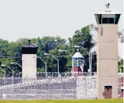  ?? AP ?? The United States Penitentia­ry in Terre Haute, Indiana, where Michael Rudkin, a former Danbury prison guard, was beaten to death while serving a sentence of more than a century over plots to hire inmates to kill his wife and a lawman who investigat­ed him.