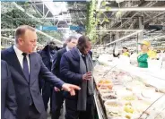  ?? ?? Vice President Dr Constantin­o Chiwenga and his delegation are taken on a tour of the Tartastan Agro-Industrial Park led by the company’s managing director Mr Oleg Vlasov in Kazan, Russia last week
