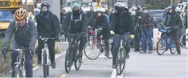  ?? ?? The hundreds of miles of new city bike lanes may be good for rider health, but they’ve left Big Apple drivers at a standstill.