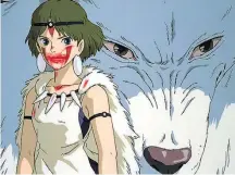  ??  ?? Mononoke. Filme narra guerra entre humanos e animais