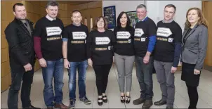  ?? Pic: ?? Cllr Paul Taylor, Cllr Michael Clarke, David Tuffy, Ann Gilroy, Sinead Durkin, Cllr Joe Queenan, Cllr Dara Mulvey and Director of Services Dorothy Clarke. Donal Hackett.