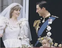  ??  ?? 0 The Prince of Wales and Lady Diana Spencer were married at St Paul’s Cathedral, London, on this day in 1981