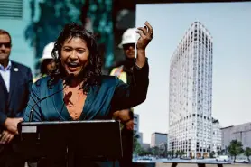  ?? Lea Suzuki/The Chronicle 2023 ?? San Francisco Mayor London Breed wants to bring 30,000 new residents and students to the city’s downtown by 2030.