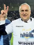  ??  ?? Presidente Claudio Lotito, 62 anni